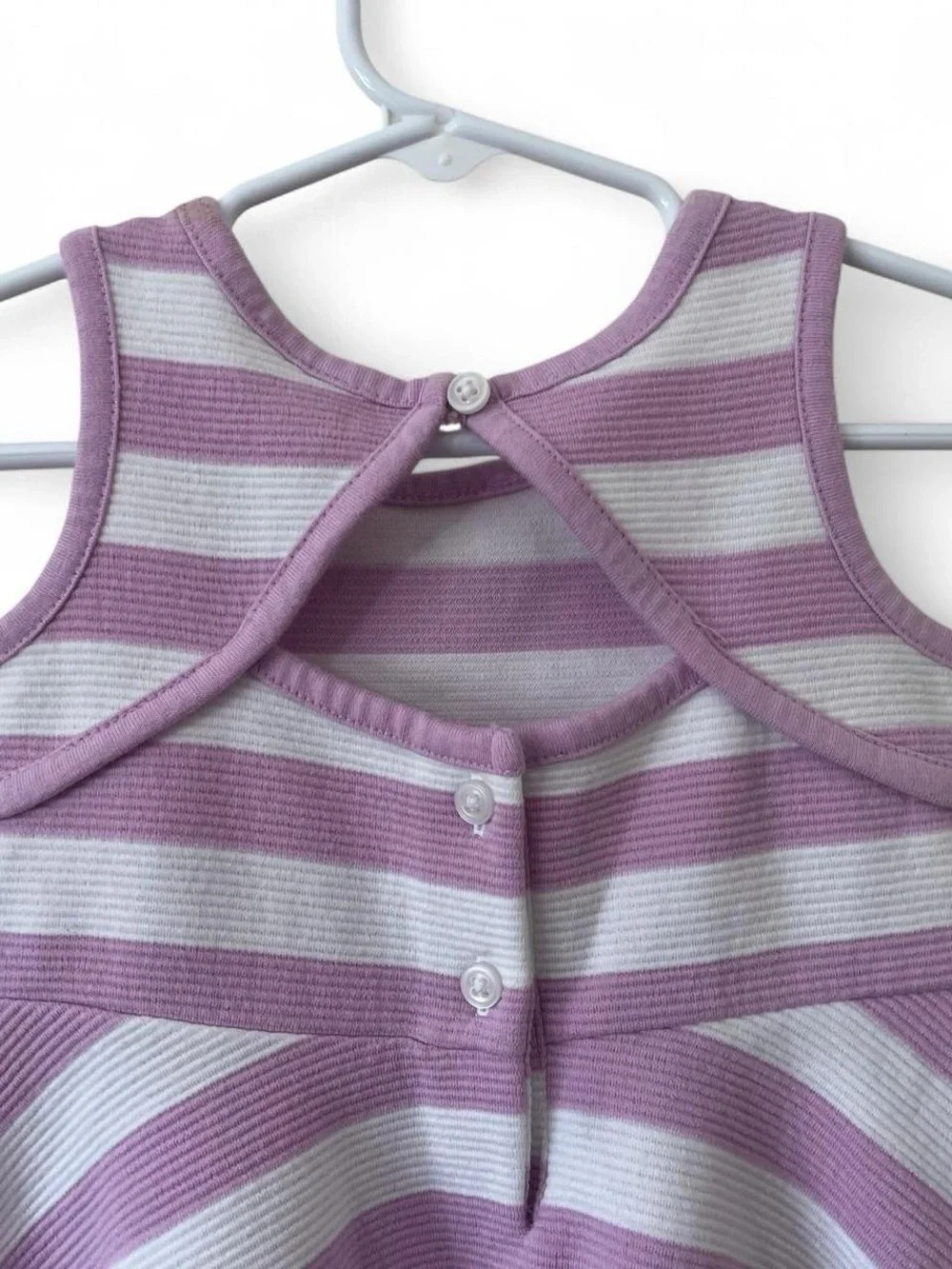 12-18M Girl Janie and Jack Sleeveless Ribbed Textured Fit & Flare Striped Dress